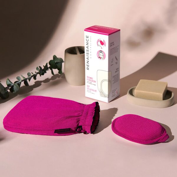 Ensemble d'exfoliation gant renaissance